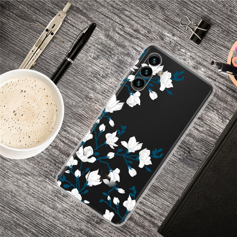Mönstertryck IMD mjukt TPU smalt mobilskyddsskal för Samsung Galaxy A13 5G / A04s 4G (164,7 mm)
