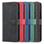 AZNS PU Leather Magnetic Clasp Closure Well-Protected Shockproof Phone Case with Stand Wallet for Samsung Galaxy Z Fold3 5G