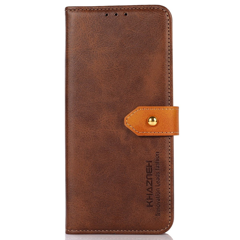 KHAZNEH For Samsung Galaxy M52 5G Magnetic Closure TPU+PU Leather Phone Case Wallet Stand Shockproof Phone Cover
