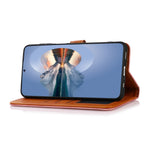 KHAZNEH For Samsung Galaxy M52 5G Magnetic Closure TPU+PU Leather Phone Case Wallet Stand Shockproof Phone Cover