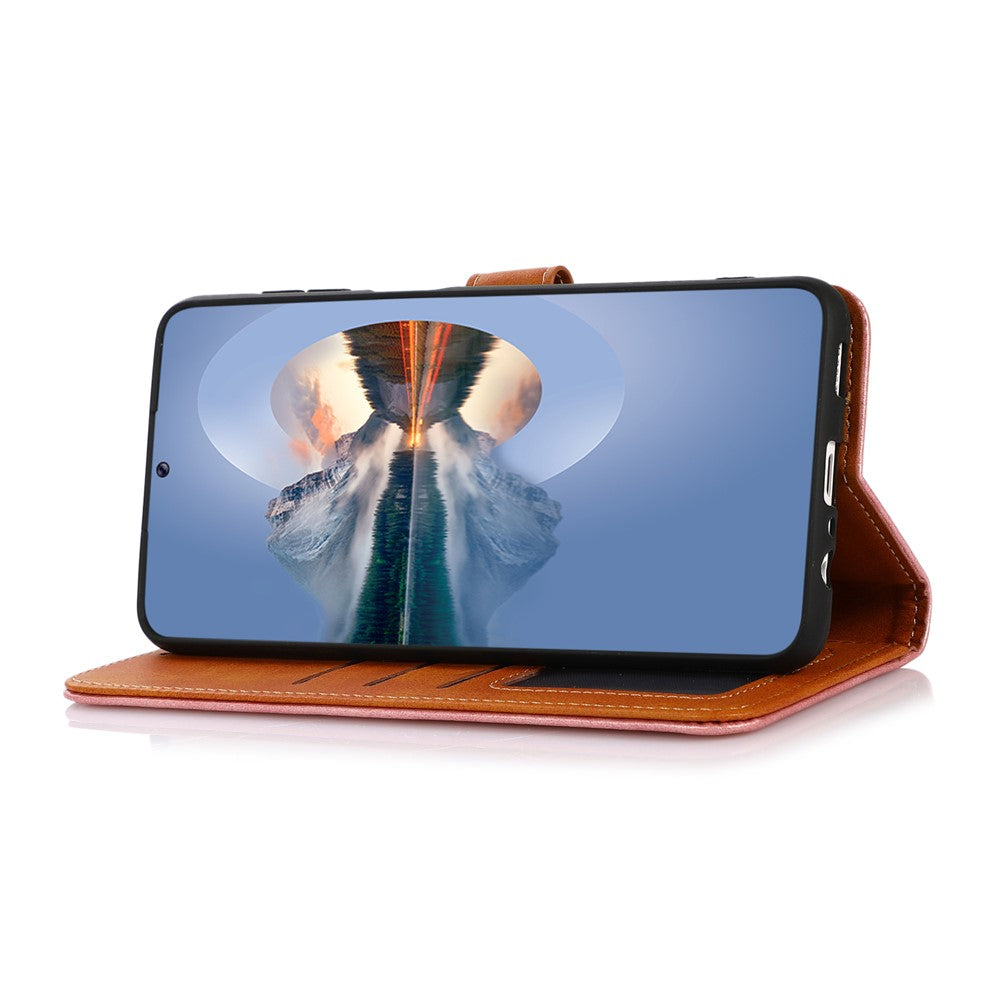 KHAZNEH For Samsung Galaxy M52 5G Magnetic Closure TPU+PU Leather Phone Case Wallet Stand Shockproof Phone Cover