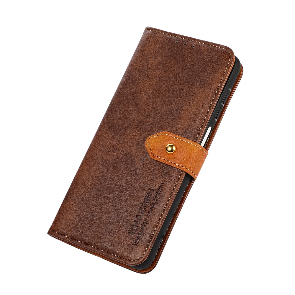 KHAZNEH For Samsung Galaxy M52 5G Magnetic Closure TPU+PU Leather Phone Case Wallet Stand Shockproof Phone Cover