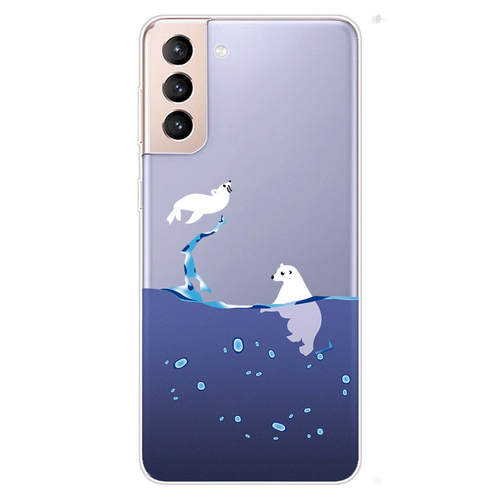 Pattern Printing Design IMD Scratch Resistant Soft TPU Protective Phone Case for Samsung Galaxy S22 5G