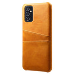 Premium PU Leather + PC Anti-Scratch Hard Case with Dual Card Slots for Samsung Galaxy M52 5G