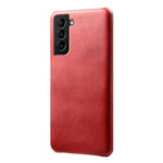 For Samsung Galaxy S22+ 5G Durable Phone Shell PU Leather Coated PC Phone Back Case