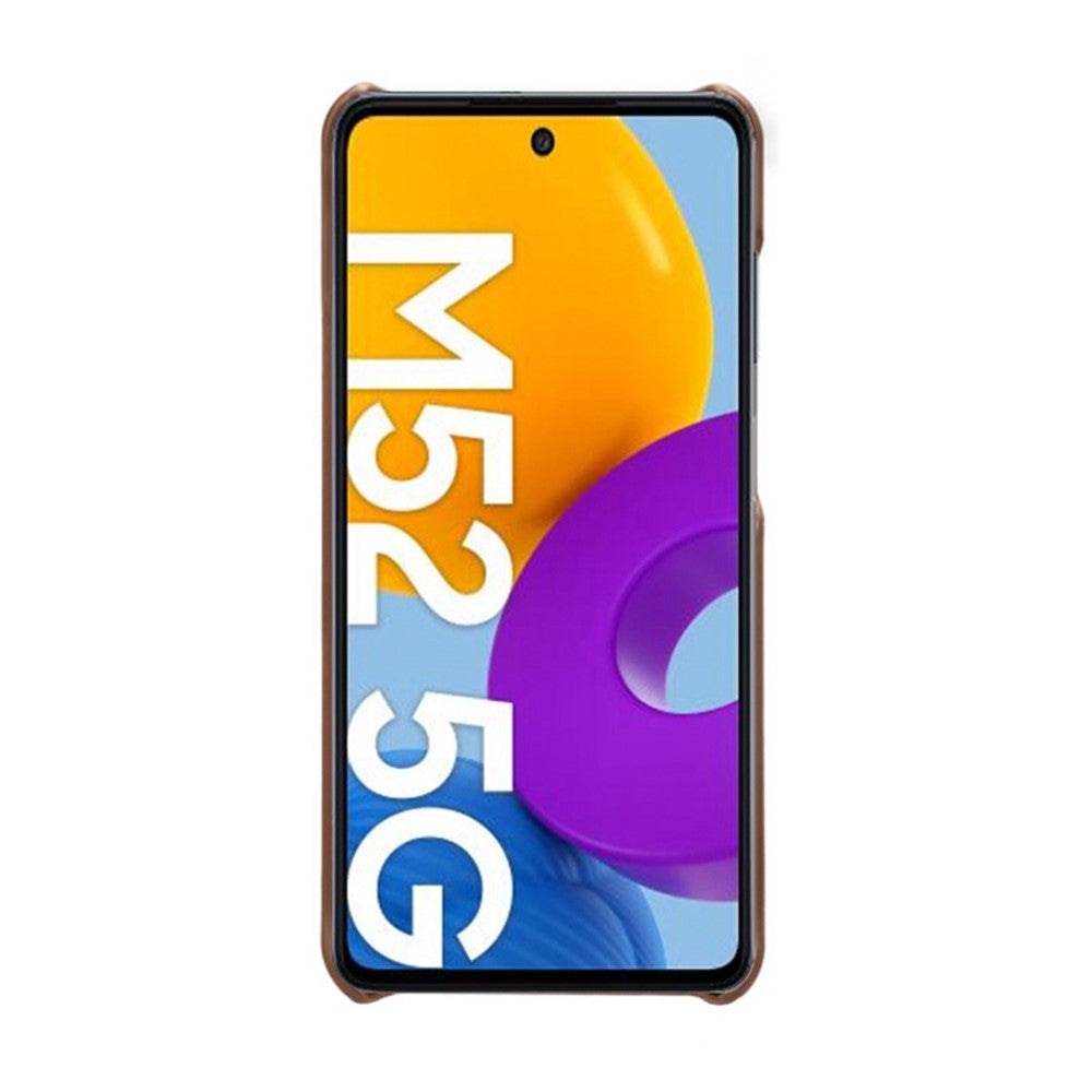 Durable Plastic+PU Leather Phone Case Phone Cover for Samsung Galaxy M52 5G