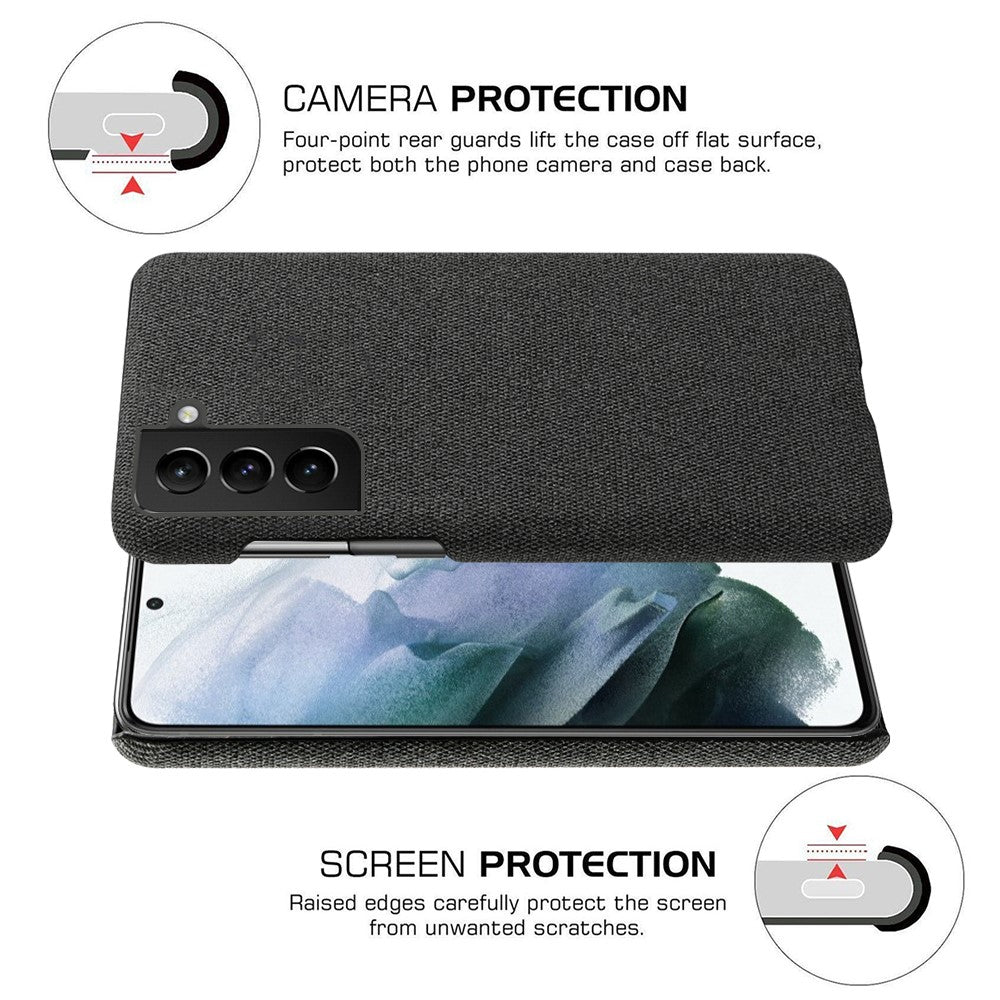 For Samsung Galaxy S22 5G Cloth and Plastic Phone Case Phone Protection Cover