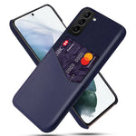 Stötsäkert hybridfodral med tygstruktur och ett kortfack för Samsung Galaxy S22 5G