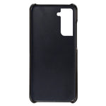 PU Leather + PC Dual Back Card Slots Design Shockproof Stylish Hard Cover Shell for Samsung Galaxy S22 5G