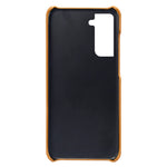 Well-Protected Scratch-Resistant PU Leather + PC Combo Dual Back Card Slots Design Hard Cover for Samsung Galaxy S22+ 5G