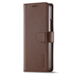 LC.IMEEKE Magnetic Clasp Stand Wallet PU Leather Folding Phone Case for Samsung Galaxy Z Fold3 5G