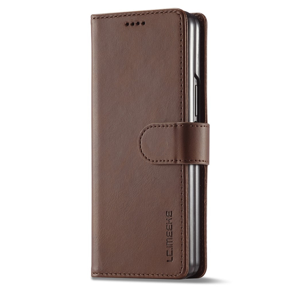 LC.IMEEKE Magnetic Clasp Stand Wallet PU Leather Folding Phone Case for Samsung Galaxy Z Fold3 5G