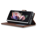 LC.IMEEKE Magnetic Clasp Stand Wallet PU Leather Folding Phone Case for Samsung Galaxy Z Fold3 5G