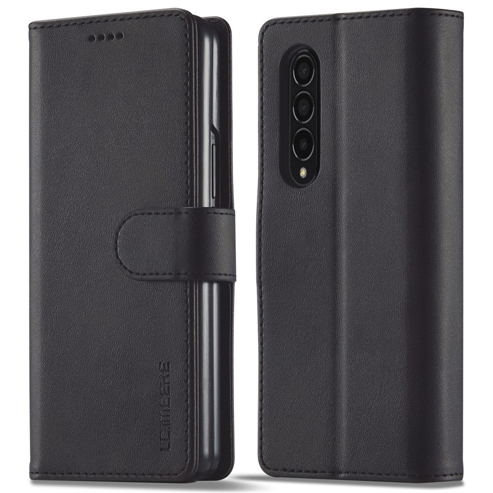 LC.IMEEKE Magnetic Clasp Stand Wallet PU Leather Folding Phone Case for Samsung Galaxy Z Fold3 5G