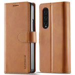 LC.IMEEKE Magnetic Clasp Stand Wallet PU Leather Folding Phone Case for Samsung Galaxy Z Fold3 5G