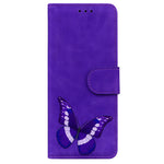 Magnetic Clasp Big Butterfly Pattern Printing Skin-touch PU Leather Phone Cover Shell with Stand Wallet for Samsung Galaxy A03s (166.5mm)