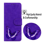Magnetic Clasp Big Butterfly Pattern Printing Skin-touch PU Leather Phone Cover Shell with Stand Wallet for Samsung Galaxy A03s (166.5mm)