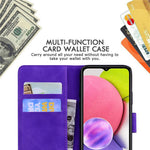 Magnetic Clasp Big Butterfly Pattern Printing Skin-touch PU Leather Phone Cover Shell with Stand Wallet for Samsung Galaxy A03s (166.5mm)