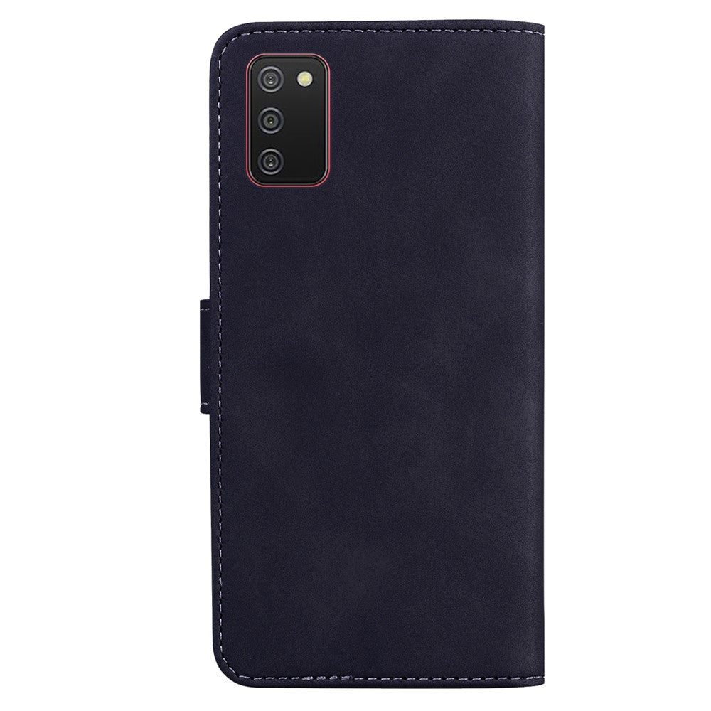 Big Butterfly Pattern Printing Skin-touch PU Leather Stand Wallet Phone Cover Shell for Samsung Galaxy A03s (164.2mm)