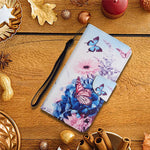 Cross Texture Pattern Printing All-round Protection Leather Phone Case Stand Wallet Shell with Hand Strap for Samsung Galaxy S22+ 5G
