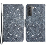 Cross Texture Pattern Printing All-round Protection Leather Phone Case Stand Wallet Shell with Hand Strap for Samsung Galaxy S22+ 5G
