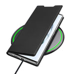 DUX DUCIS Skin Pro Series for Samsung Galaxy S22 Ultra 5G Leather Stand Cover Card Holder (Non-magnetic)