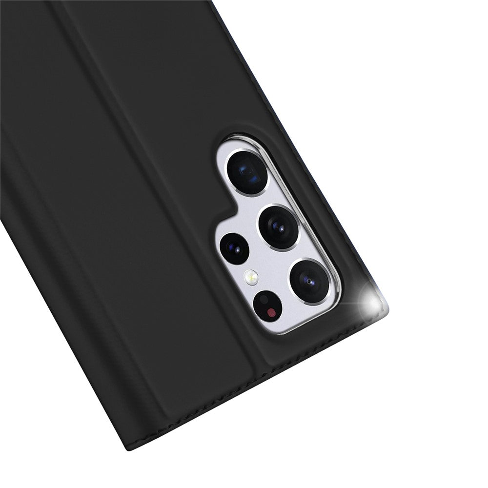 DUX DUCIS Skin Pro Series for Samsung Galaxy S22 Ultra 5G Leather Stand Cover Card Holder (Non-magnetic)