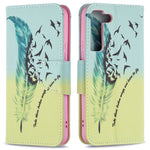 Stylish Pattern Printing PU Leather Wallet Case Stand Magnetic Closure Flip Cover for Samsung Galaxy S22 5G