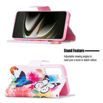 Stylish Pattern Printing PU Leather Wallet Case Stand Magnetic Closure Flip Cover for Samsung Galaxy S22 5G