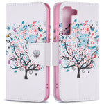 Stylish Pattern Printing PU Leather Wallet Case Stand Magnetic Closure Flip Cover for Samsung Galaxy S22 5G