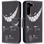 Stylish Pattern Printing PU Leather Wallet Case Stand Magnetic Closure Flip Cover for Samsung Galaxy S22 5G