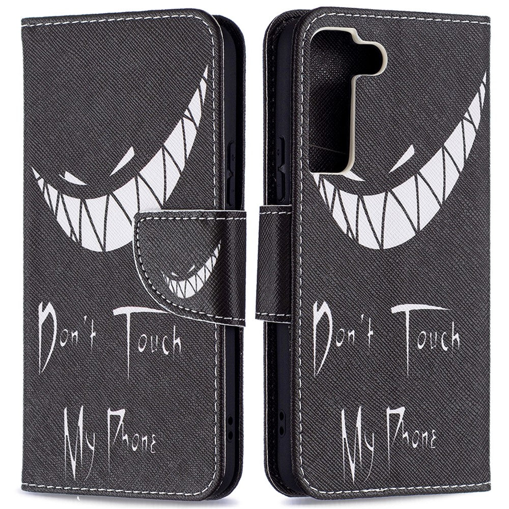 Stylish Pattern Printing PU Leather Wallet Case Stand Magnetic Closure Flip Cover for Samsung Galaxy S22 5G