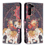 Pattern Printing PU Leather Flip Magnetic Cover Wallet Stand All-Round Protective Case for Samsung Galaxy S22+ 5G