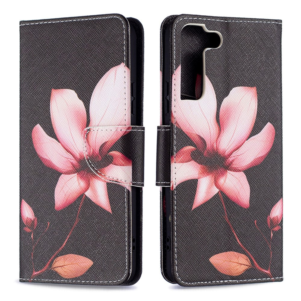 Pattern Printing PU Leather Flip Magnetic Cover Wallet Stand All-Round Protective Case for Samsung Galaxy S22+ 5G