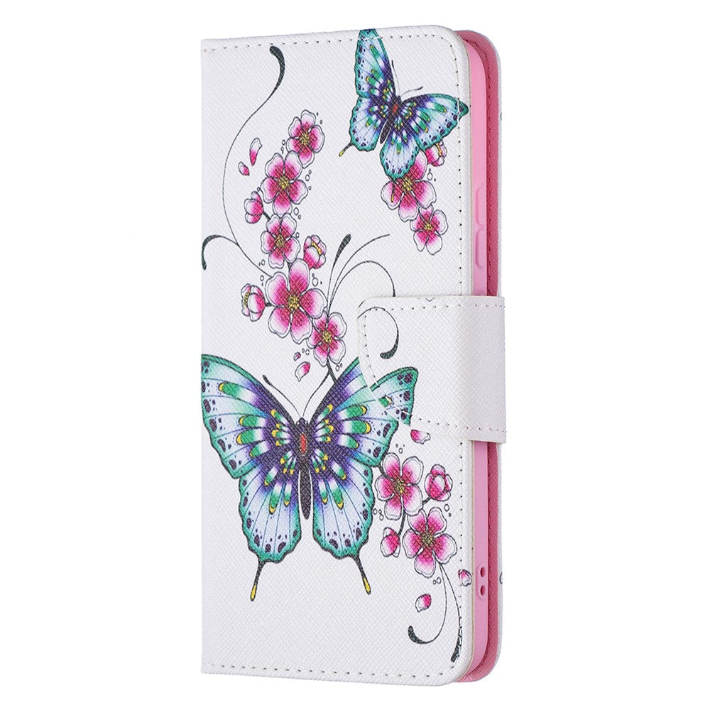 Pattern Printing PU Leather Flip Magnetic Cover Wallet Stand All-Round Protective Case for Samsung Galaxy S22+ 5G