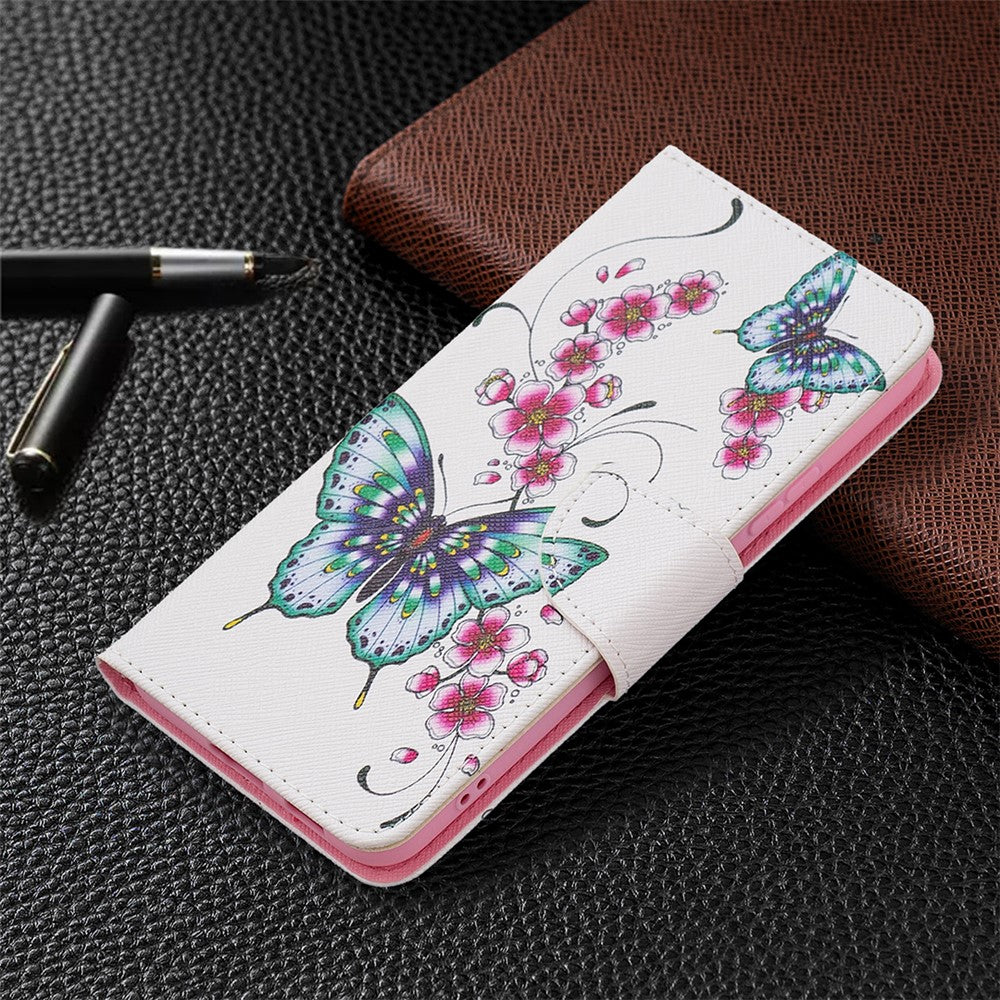 Pattern Printing PU Leather Flip Magnetic Cover Wallet Stand All-Round Protective Case for Samsung Galaxy S22+ 5G