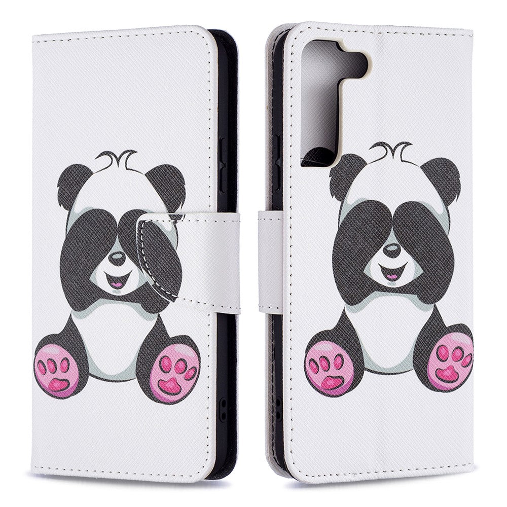 Pattern Printing PU Leather Flip Magnetic Cover Wallet Stand All-Round Protective Case for Samsung Galaxy S22+ 5G