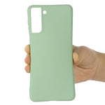 Well-protected Liquid Silicone Soft Phone Cover Shell with Hand Strap for Samsung Galaxy S22 5G