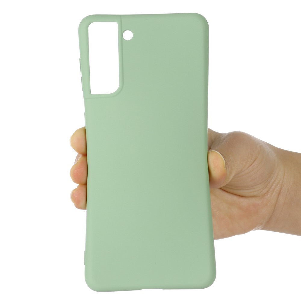 Well-protected Liquid Silicone Soft Phone Cover Shell with Hand Strap for Samsung Galaxy S22 5G