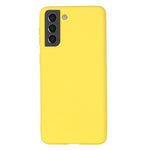 Solid Color Liquid Silicone Drop-resistant Phone Case Cover with Strap for Samsung Galaxy S22+ 5G