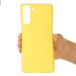 Solid Color Liquid Silicone Drop-resistant Phone Case Cover with Strap for Samsung Galaxy S22+ 5G