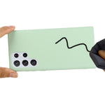Liquid Silicone Microfiber Lining Mobile Phone Back Case Cover with Strap for Samsung Galaxy S22 Ultra 5G