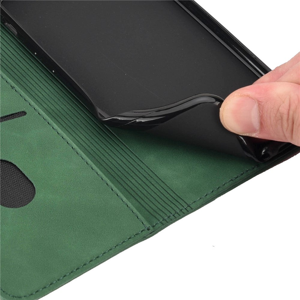 Flip-mobilskal Stötsäkert Företagsskal Reptåligt Skarvningsläder Plånboksskal för Samsung Galaxy A13 5G / A04s 4G (164,7 mm)