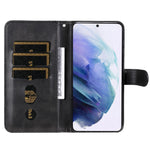 PU Leather Flip Case Zipper Pocket Design Wallet Phone Covering Shell for Samsung Galaxy S22+ 5G
