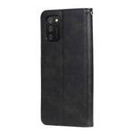 PU-lædertelefoncover - Drop-resistent Folio Flip Stand Wallet Etui med lynlåslomme til Samsung Galaxy A03s (164,2 mm)