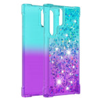 Gradient Quicksand Series Liquid Flowing Sparkle Reptåligt Mjukt TPU Mobilskal till Samsung Galaxy S22 Ultra 5G