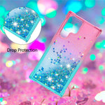 Gradient Quicksand Series Liquid Flowing Sparkle Reptåligt Mjukt TPU Mobilskal till Samsung Galaxy S22 Ultra 5G