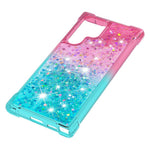 Gradient Quicksand Series Liquid Flowing Sparkle Reptåligt Mjukt TPU Mobilskal till Samsung Galaxy S22 Ultra 5G