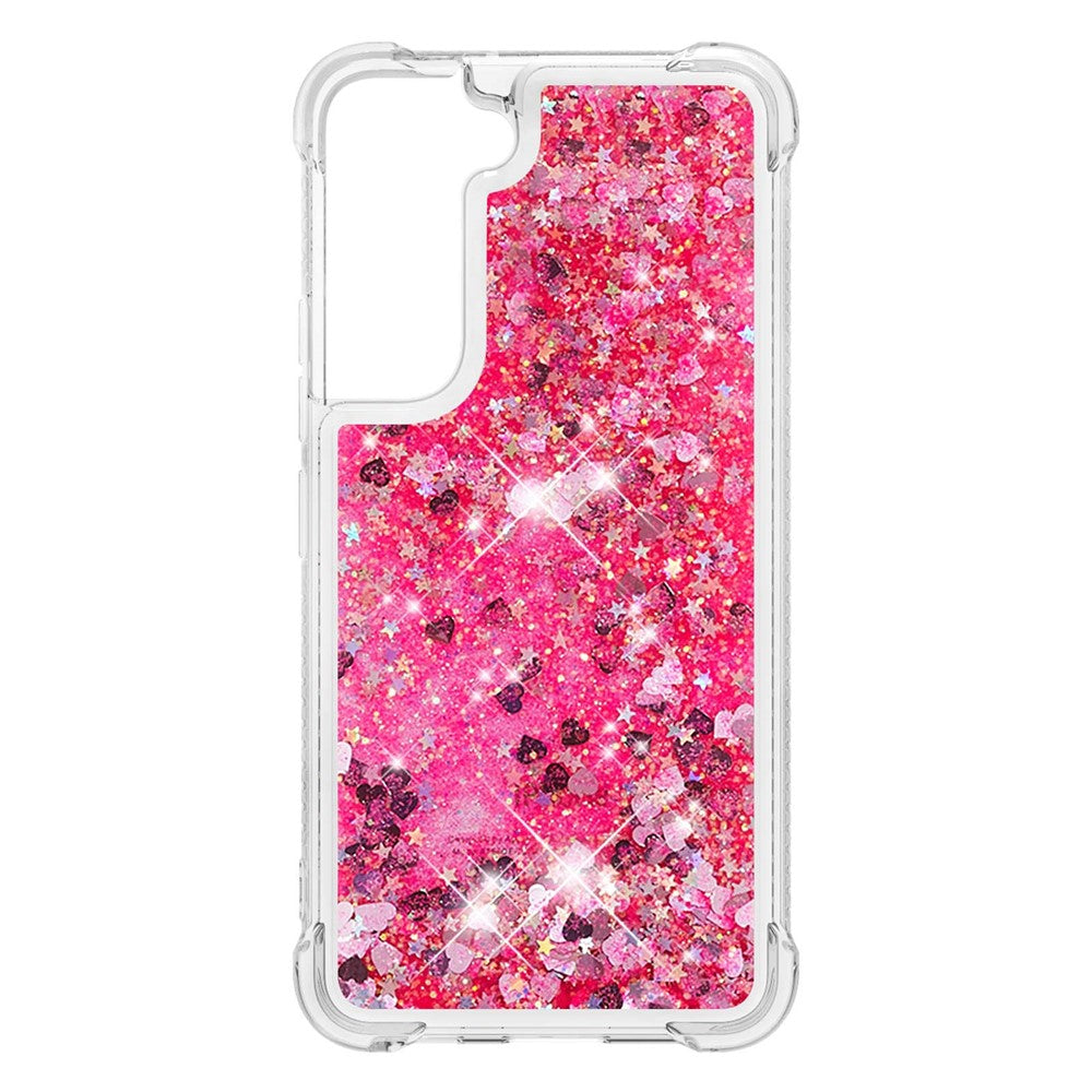 Soft TPU Clear Cover Moving Quicksand Glitter Cute Phone Case for Samsung Galaxy S22+ 5G
