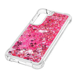 Soft TPU Clear Cover Moving Quicksand Glitter Cute Phone Case for Samsung Galaxy S22+ 5G